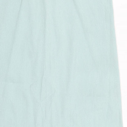 Preworn Womens Blue  Viscose A-Line Skirt Size 30 in