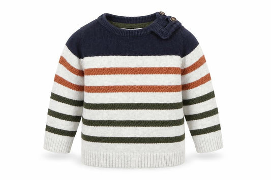 Fred & Flo Baby Multicoloured  100% Cotton Pullover Jumper Size 3-6 Months