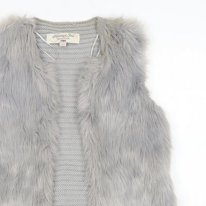 Harvey & Jones Womens Grey V-Neck  Acrylic Cardigan Jumper Size 12