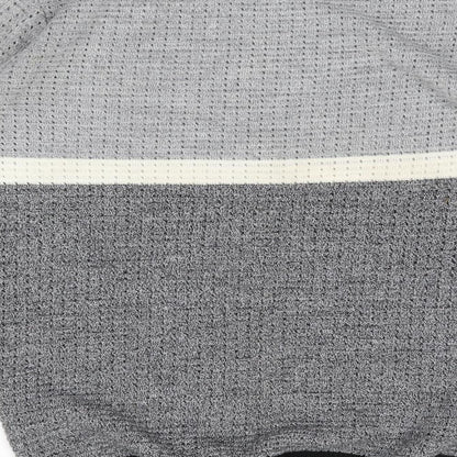 River Island Mens Grey Round Neck  Acrylic Pullover Jumper Size S