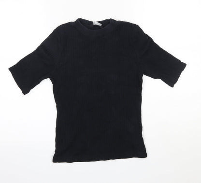 Womens UK Size 10 New Look Black Basic Blouse