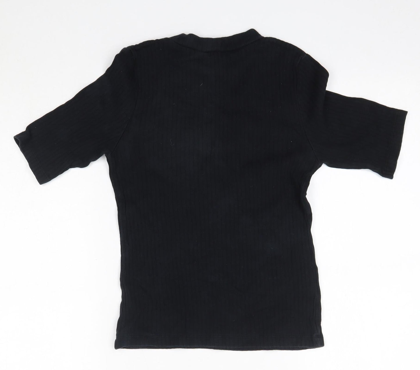 Womens UK Size 10 New Look Black Basic Blouse
