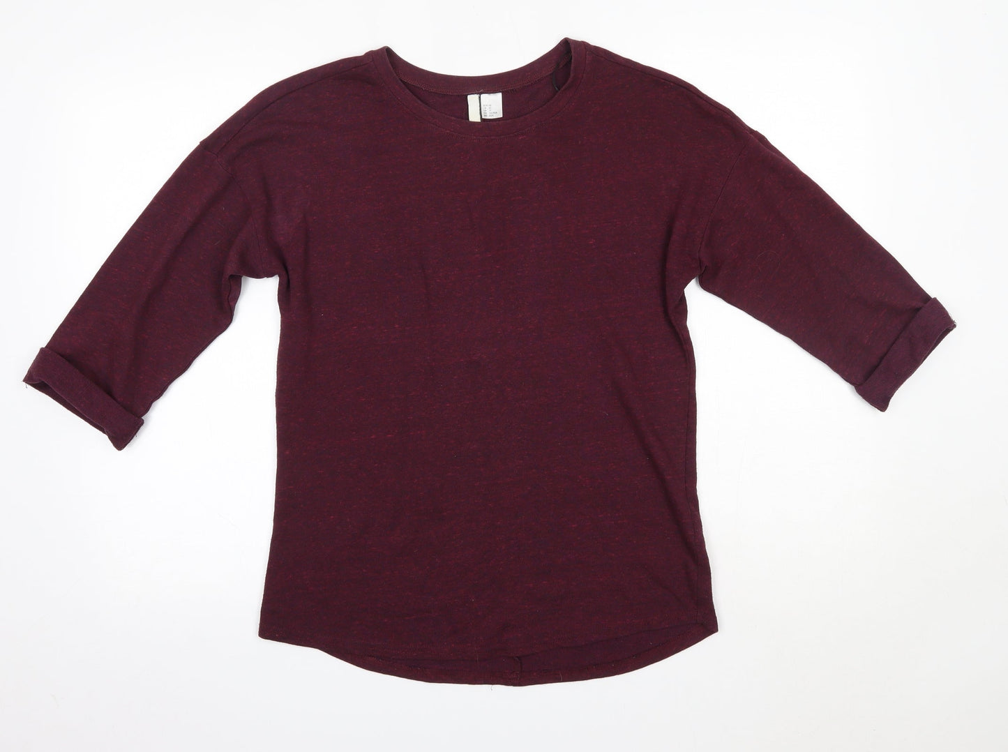Womens UK Size XS H&M Purple Basic Blouse