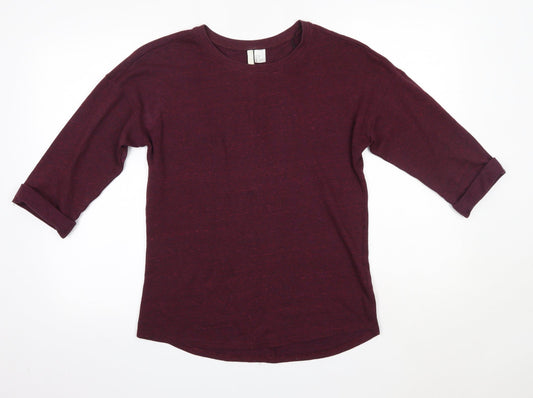 Womens UK Size XS H&M Purple Basic Blouse