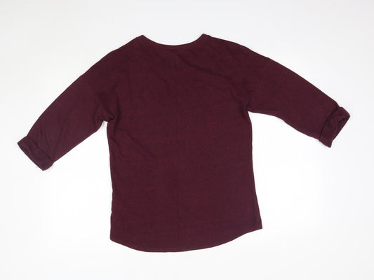Womens UK Size XS H&M Purple Basic Blouse