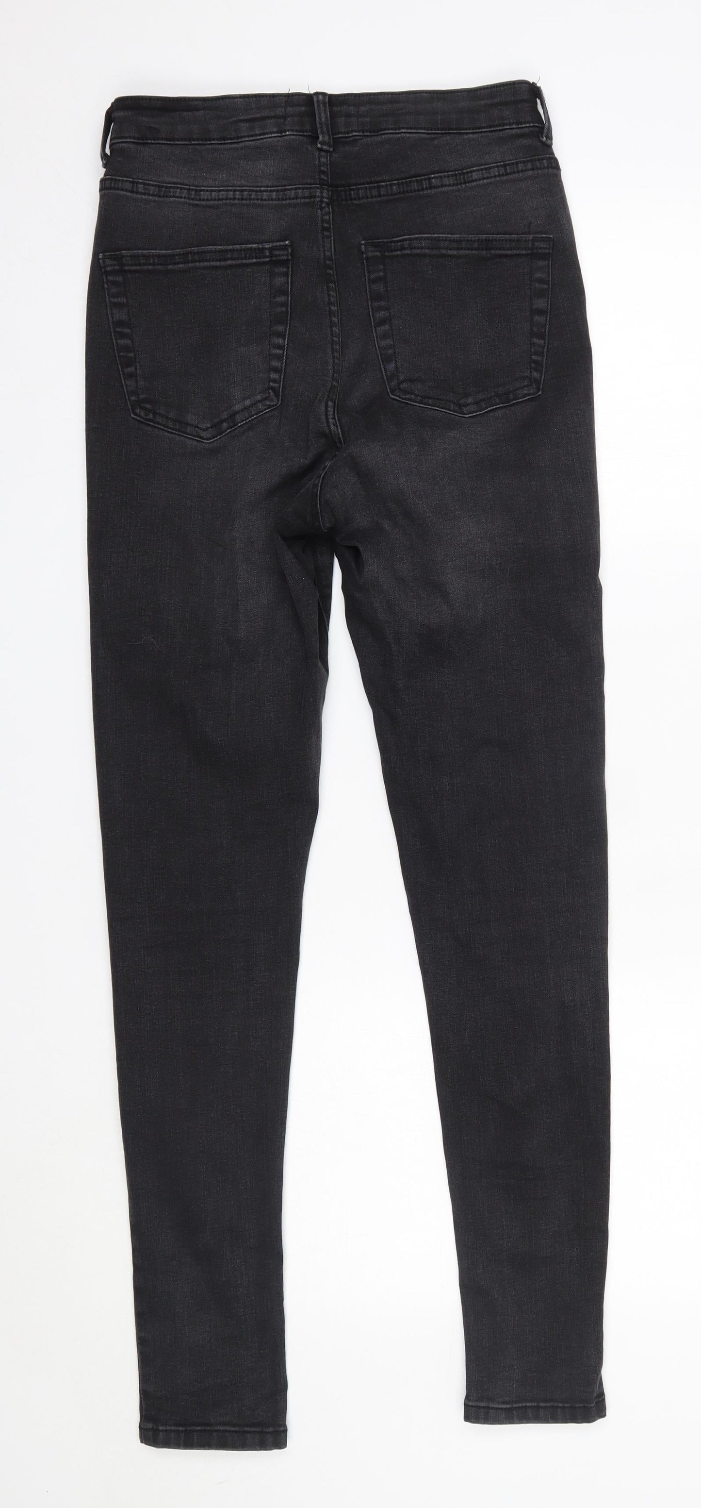 Primark Womens Grey  Cotton Skinny Jeans Size 10 L30 in Regular