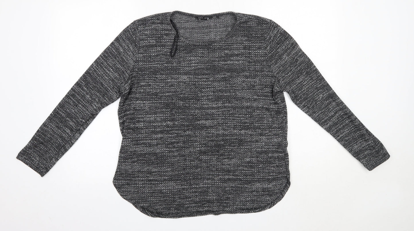 Womens UK Size 14 New Look Grey Pullover Jumper