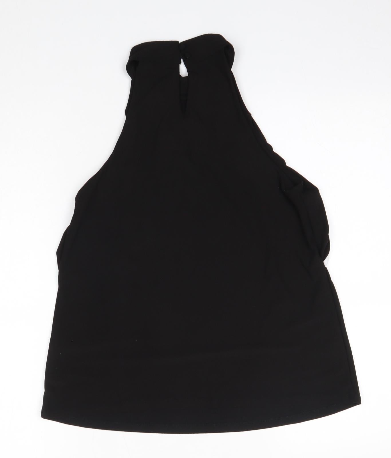Womens UK Size 8 New Look Black Basic Blouse