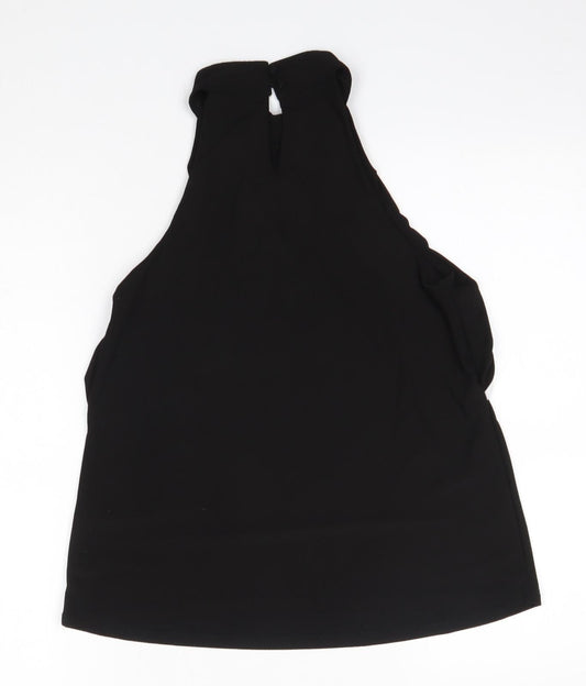 Womens UK Size 8 New Look Black Basic Blouse