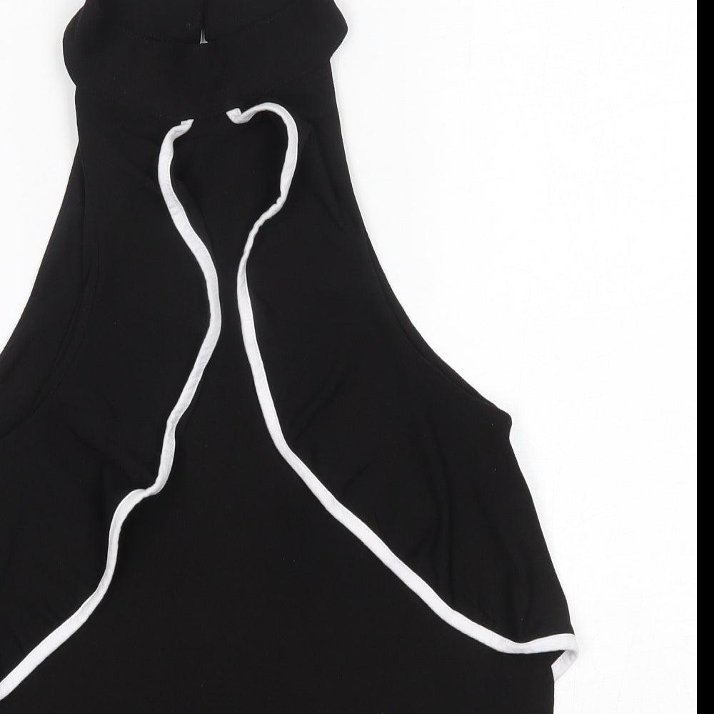 Womens UK Size 8 New Look Black Basic Blouse