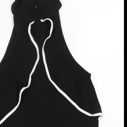Womens UK Size 8 New Look Black Basic Blouse