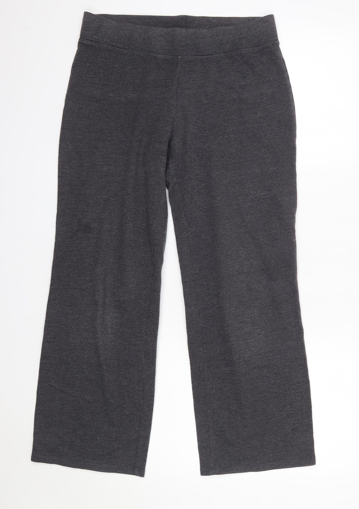 Womens UK Size 10 M&S Regular Fit Dress Pants Grey Trousers
