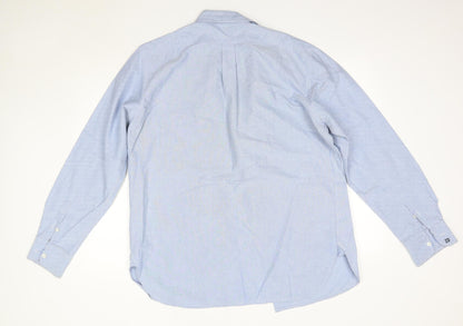 Mens UK Size L Jack Doyle Blue  Button-Up Long Sleeve Casual Shirt