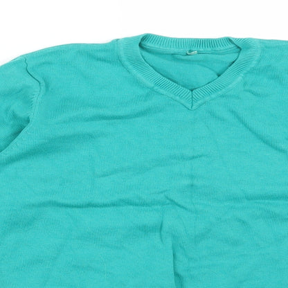 George Girls Green  Cotton Pullover Sweatshirt Size 8-9 Years