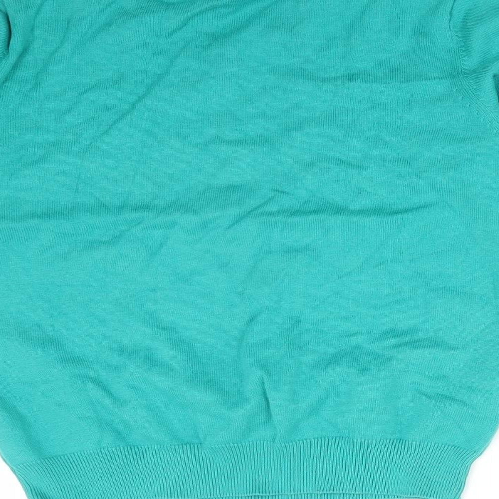 George Girls Green  Cotton Pullover Sweatshirt Size 8-9 Years