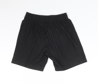 F&F Boys Black Striped Polyester Sweat Shorts Size 7-8 Years  Regular  - SCHOOL