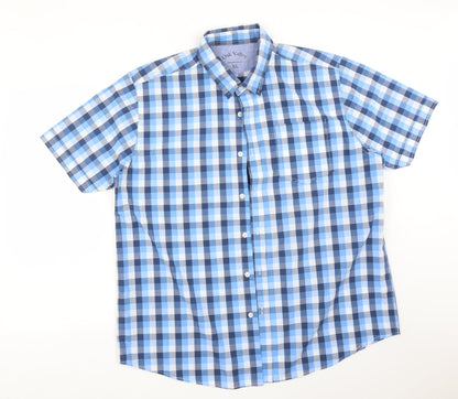 Mens UK Size XL JACK VALLEY Multicoloured  Button-Up Short Sleeve Casual Shirt