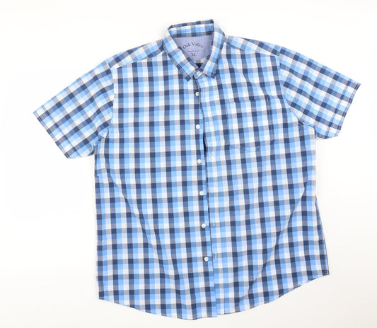 Mens UK Size XL JACK VALLEY Multicoloured  Button-Up Short Sleeve Casual Shirt