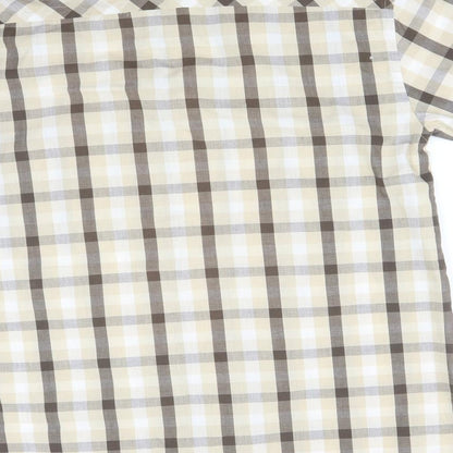 BACK COUNTRY Mens Multicoloured Check Polyester  Button-Up Size L Collared