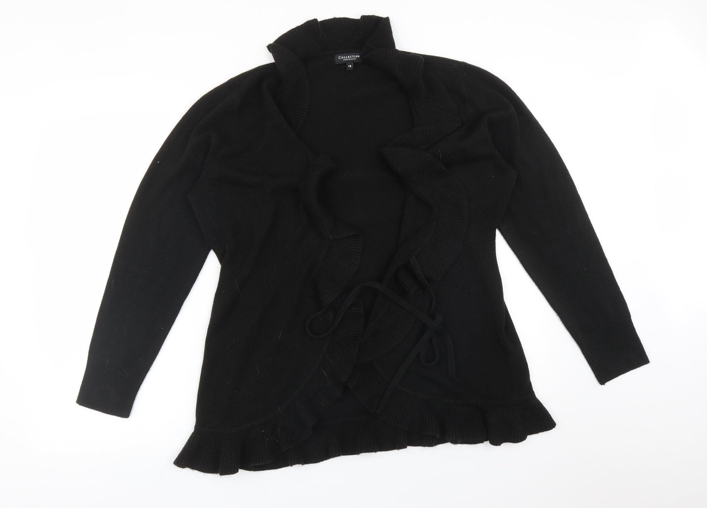 Womens UK Size 18 Debenhams Black Cardigan Jumper