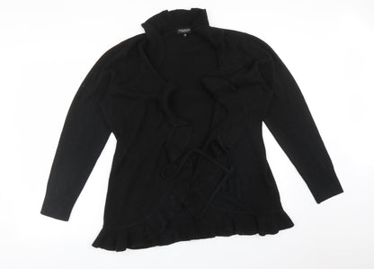 Womens UK Size 18 Debenhams Black Cardigan Jumper