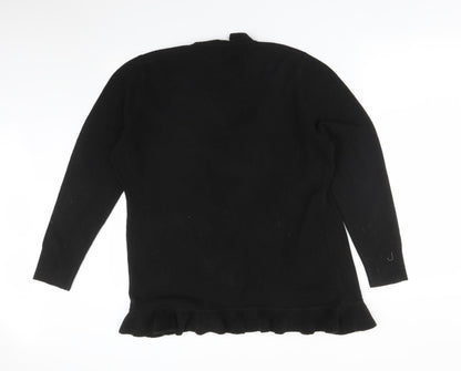 Womens UK Size 18 Debenhams Black Cardigan Jumper
