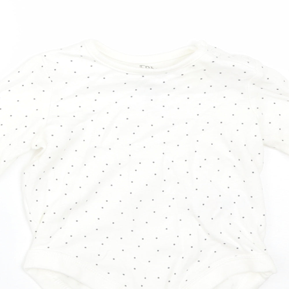 F&F Baby Multicoloured Polka Dot Cotton Babygrow One-Piece Size 3-6 Months