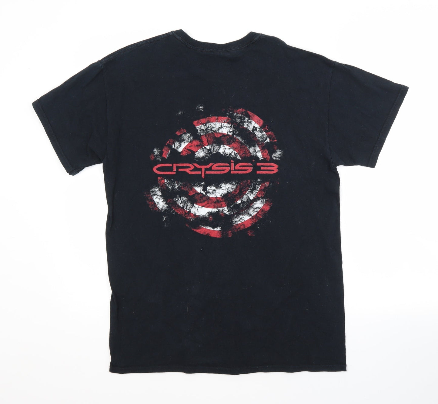 Mens UK Size M Gildan Black  T-Shirt