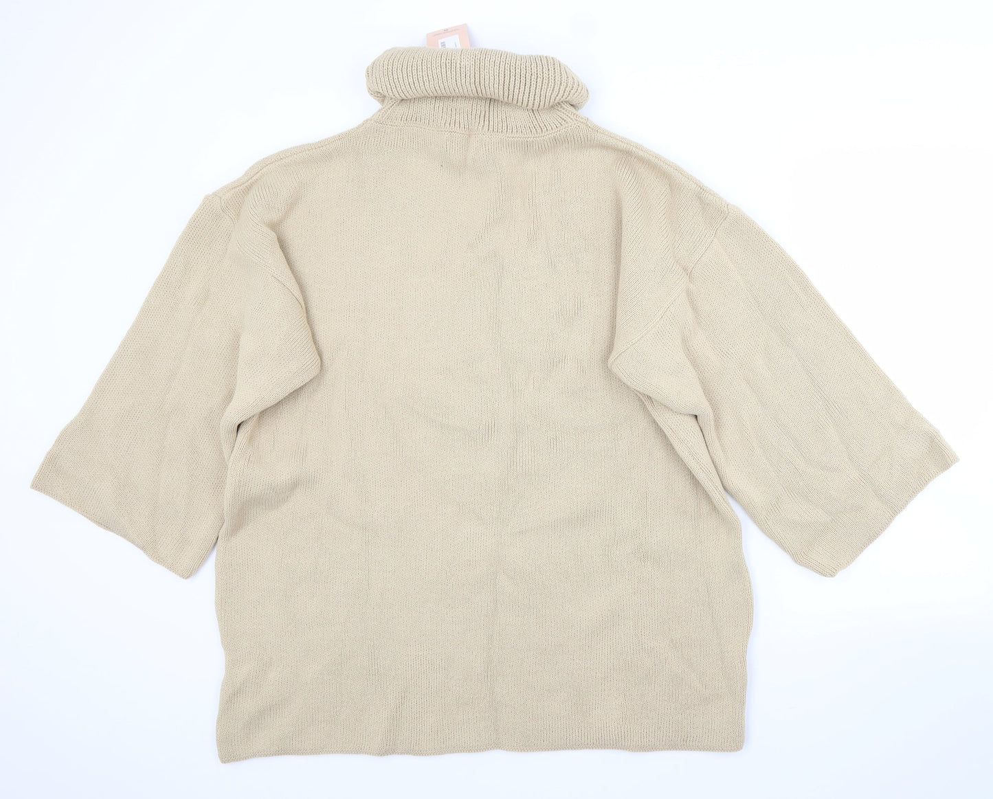 Womens UK Size L Misspap Beige Pullover Jumper