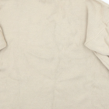 Womens UK Size L Misspap Beige Pullover Jumper