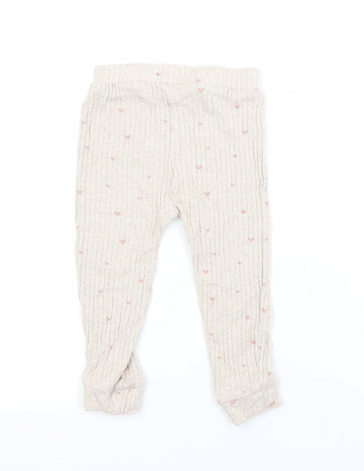 George Girls Beige   Sweatpants Trousers Size 12-18 Months