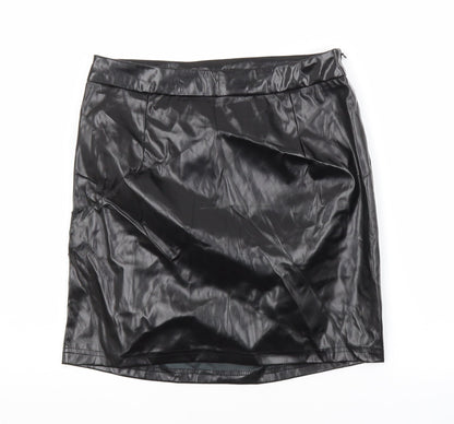 SheIn Womens Black  Polyester Maxi Skirt Size S