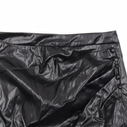 SheIn Womens Black  Polyester Maxi Skirt Size S