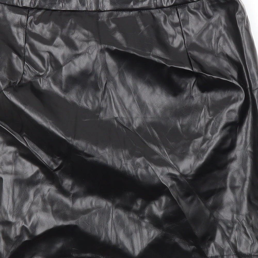 SheIn Womens Black  Polyester Maxi Skirt Size S