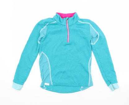 DECATHLON Girls Blue   Pullover Sweatshirt Size 6 Years