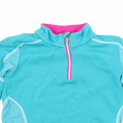 DECATHLON Girls Blue   Pullover Sweatshirt Size 6 Years