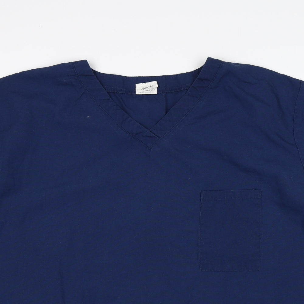 Womens UK Size XL Alexandra Blue Basic T-Shirt