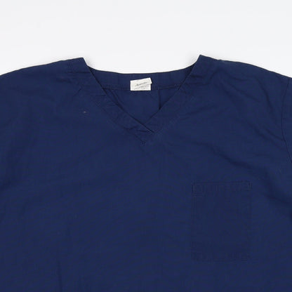 Womens UK Size XL Alexandra Blue Basic T-Shirt