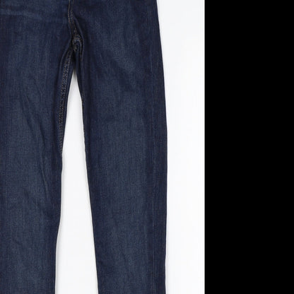 H&M Womens Blue  Cotton Skinny Jeans Size 26 in L30 in Regular