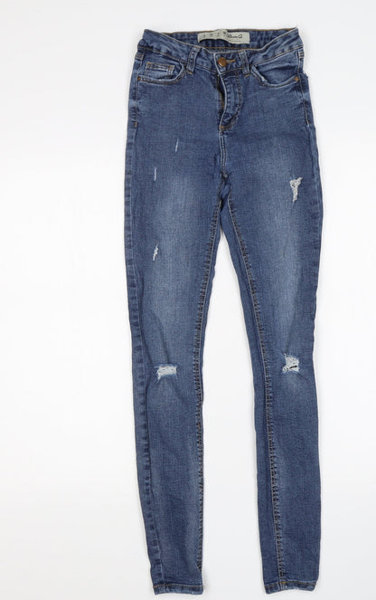 Denim Co Womens Blue  Cotton Skinny Jeans Size 6 L29 in Regular