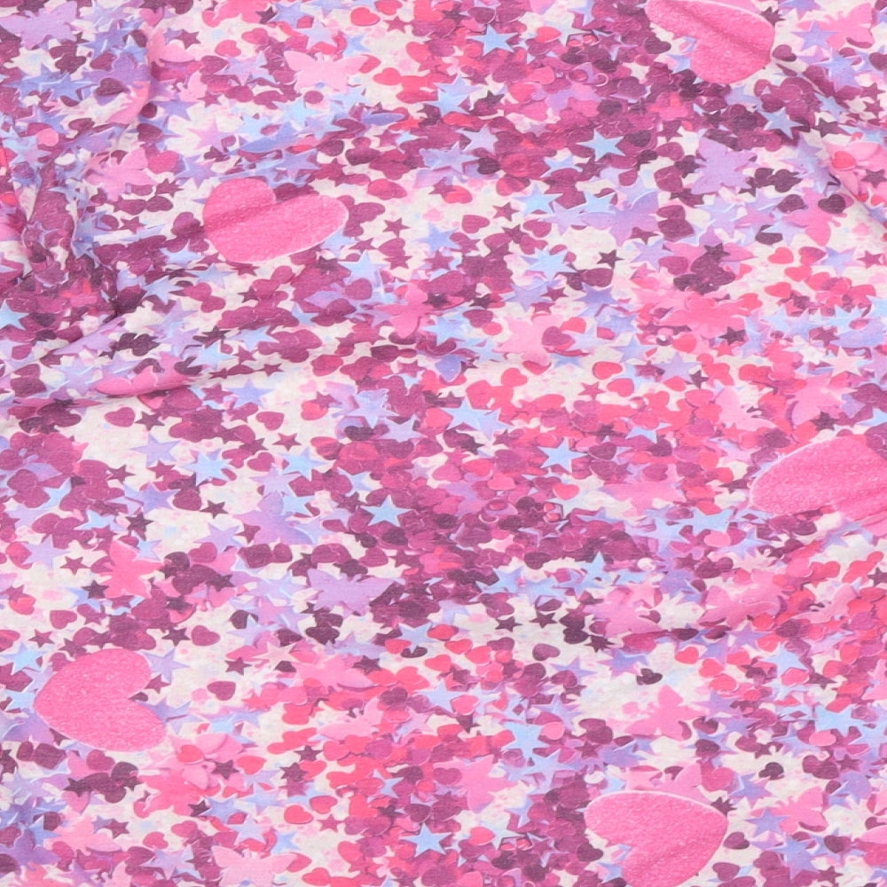 F&F Womens Multicoloured Floral Polyester Top Pyjama Top Size 8