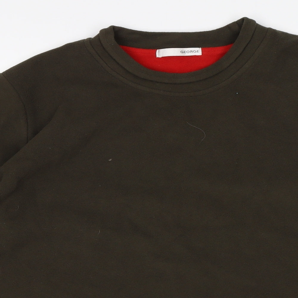George Womens Green  Polyester Pullover Sweatshirt Size 16