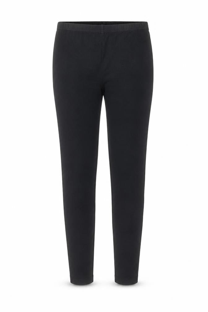 Front view of Topshop women’s black viscose trousers, size UK 10, 23-inch leg regular