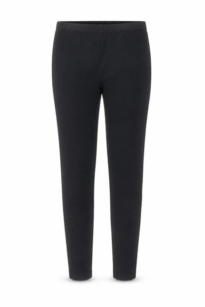 Front view of Topshop women’s black viscose trousers, size UK 10, 23-inch leg regular