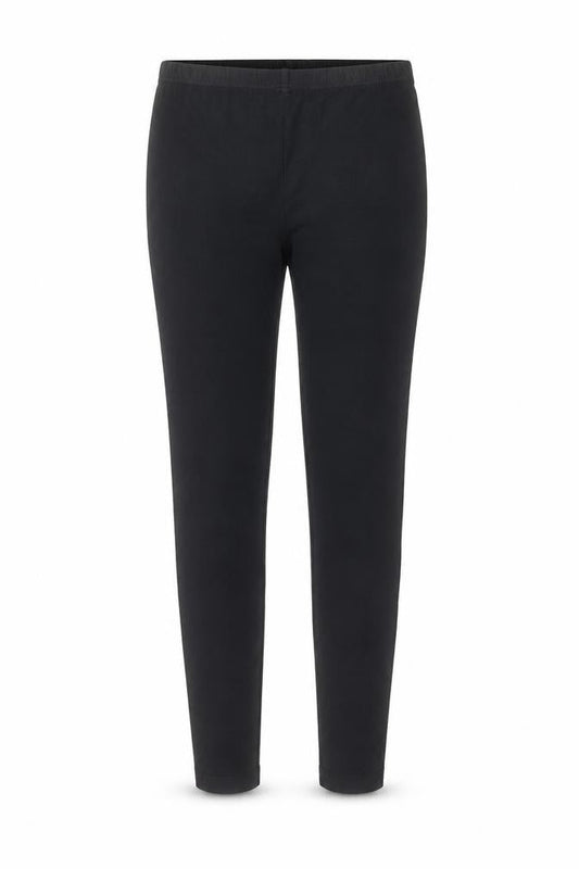 Front view of Topshop women’s black viscose trousers, size UK 10, 23-inch leg regular