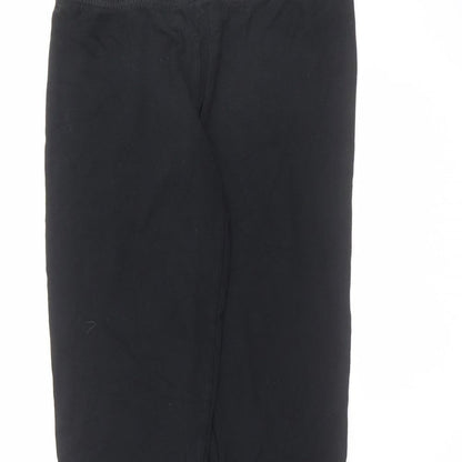 Topshop Womens Black  Viscose Trousers  Size 10 L23 in Regular