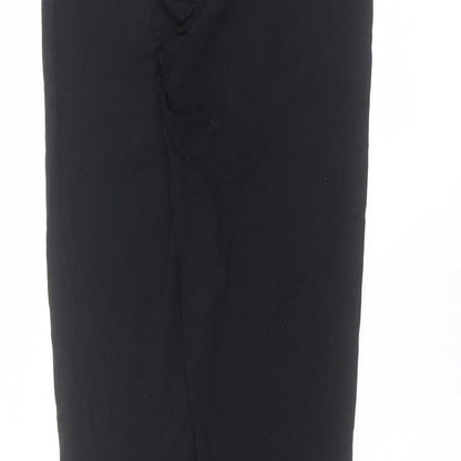 Topshop Womens Black  Viscose Trousers  Size 10 L23 in Regular