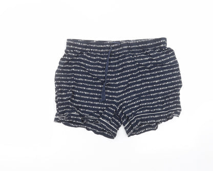 Pieces Womens Blue  Cotton Paperbag Shorts Size XL  Regular