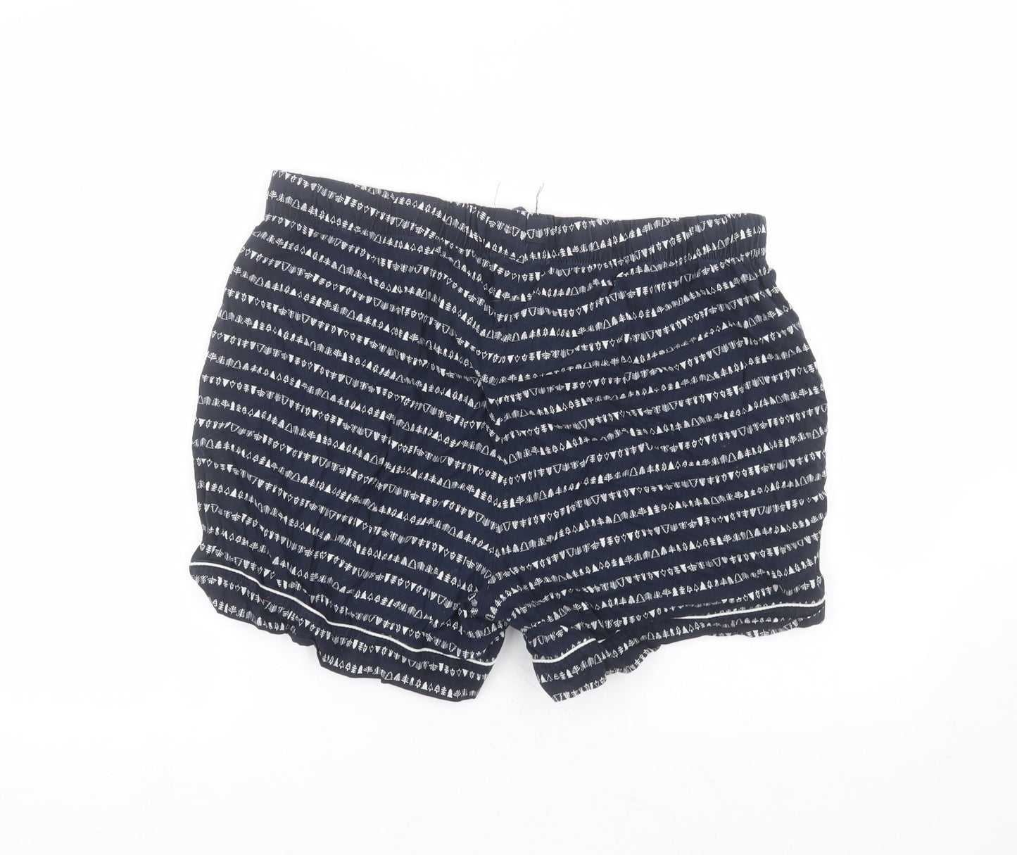 Pieces Womens Blue  Cotton Paperbag Shorts Size XL  Regular