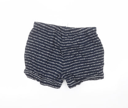 Pieces Womens Blue  Cotton Paperbag Shorts Size XL  Regular